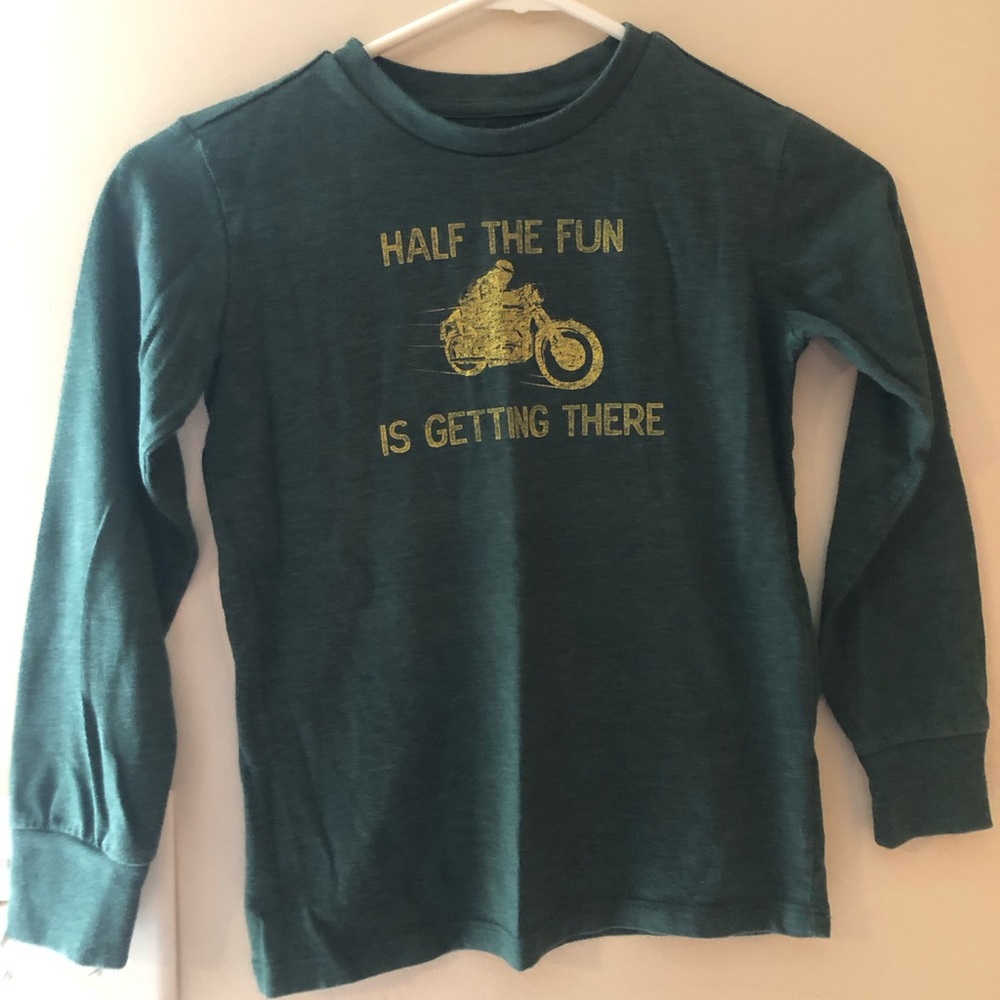 Drake Green Gap Long Sleeve Top Size 6/7 Small